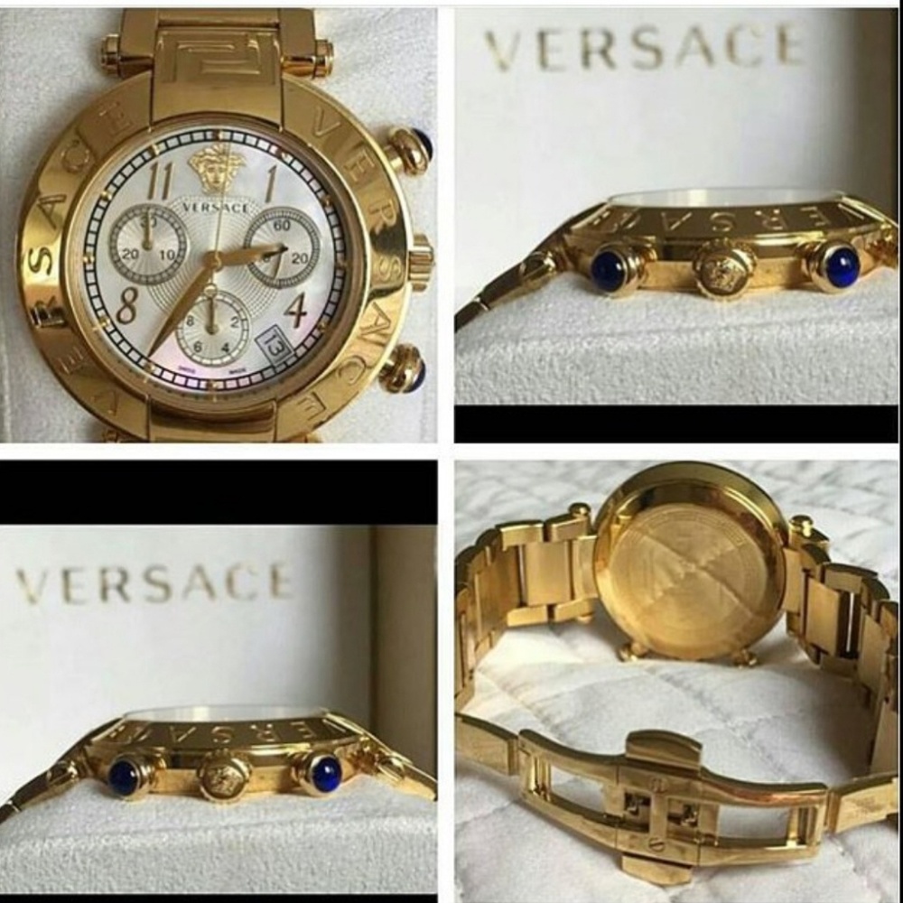 Authentic Gold Versace Watch